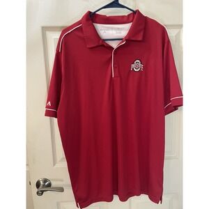 Antigua Ohio State Buckeyes Polo Shirt Red XL